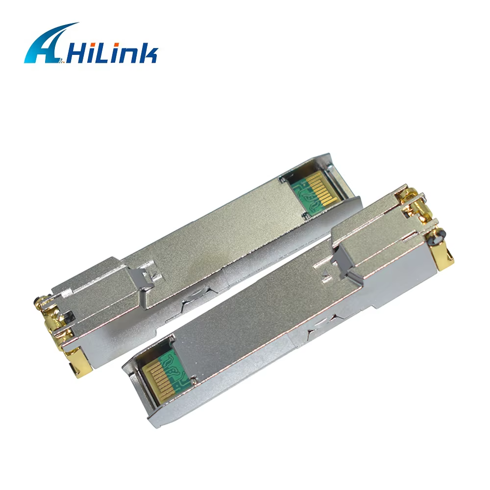 China HL-SFP-T 1000BASE-T and 10/100/1000BASE-T Copper SFP Transceiver with Data Rate 0 to 70C Temperature on sale China HL-SFP-T 1000BASE-T and 10/100/1000BASE-T Copper SFP Transceiver with Data Rate 0 to 70C Temperature on sale