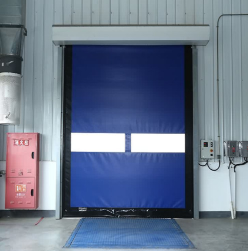 Quality PVC Automatic Fast Shutter Rapid Roller Doors 0.5 - 1.5m/S Security High Speed Roll Up wholesale