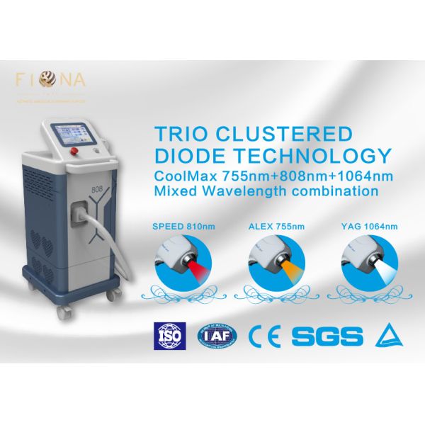 Quality Safe Diode Laser Hair Removal Machine Painfree 12 Laser Bars With LCD Touch Screen wholesale