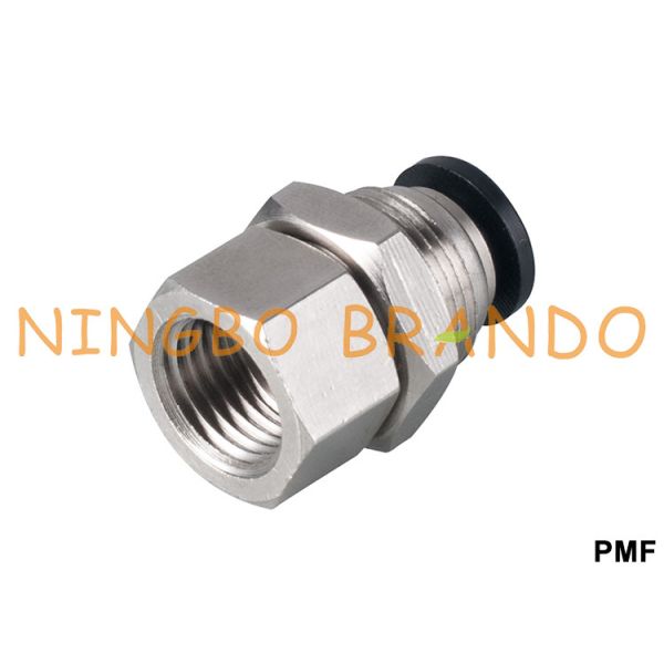 Quality PMF Series Straight Pneumatic Tube Fittings Quick Connecting wholesale