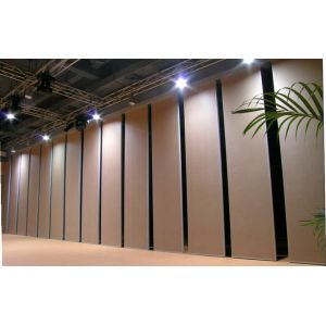 Top Hanging MDF Operable Partition Wall Systems / Classroom Acoustic Movable