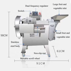 50Hz Cabbage Cutting Machine Cabbage Slicer Machine For Spinach