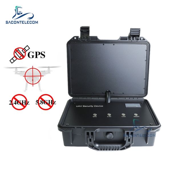China 3 Bands Portable Drone Signal Jammer WiFi GPS 65w Suitcase UAV Drone Signal Blocker on sale China 3 Bands Portable Drone Signal Jammer WiFi GPS 65w Suitcase UAV Drone Signal Blocker on sale