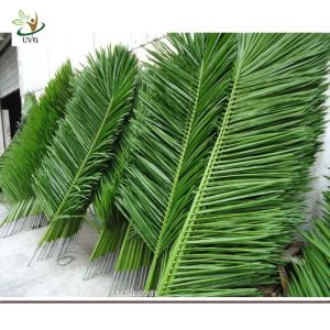 UVG Palm tree leaves artificial with fabric leaves for home garden decoration