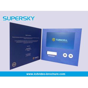 Cheap 4.3 Inch Promotional Video In Print Brochure , Customized Invitation Video Card for sale