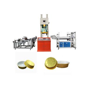 Automatic Aluminum Foil Container Punch Press Machine with Max.Material Width of
