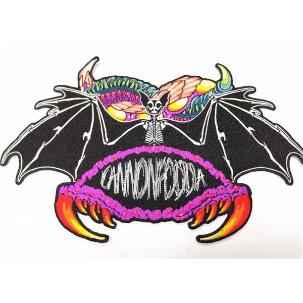 Quality Embroidery Jacket Motorcycle Biker Patches With Iron On Backing wholesale