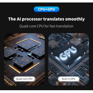 Portable Audio Instant Voice Translator Break Down Language Barriers Custom