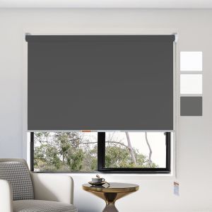 Office Window Designs White Coated Roller Shutter Polyester Roller Blinds Fabric