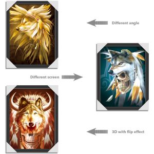 UV Printing 3D Lenticular Picture Frame For Home Decoration