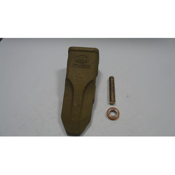 Yellow / Black Digger Bucket Teeth 38HRC - 42HRC Bucket Tooth With Lock Pin And