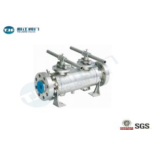 Duplex Stainless Steel DBB Ball Valve , API 6D Trunnion Type Ball Valve