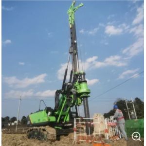Horizontal Hydraulic Piling Rig Low Headroom Drilling KR300ES 320kN.M Height