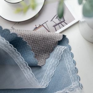 Shading Linen Blackout Curtain Fabric Luxury For Living Room