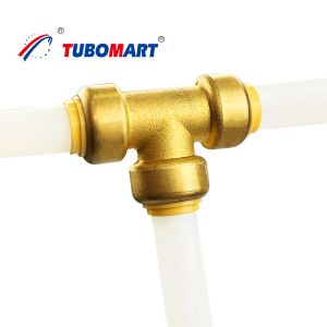 Hot Cold Water Pex Push Fittings Lead Free Quick Connect Brass Fittings PN10