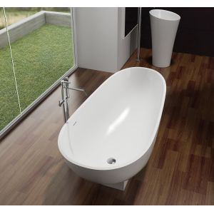 White Free Standing Soaker Tubs 1-2 People Capacity 1800*820*520mm