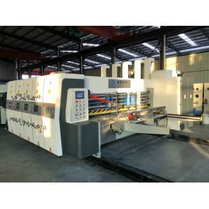 Lead Edge Feeder Carton Box Making Machine Three Colors Printer Die Cutter