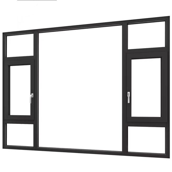 Quality Customized Aluminium Black Casement Windows The Perfect Choice for Louver Curtains wholesale