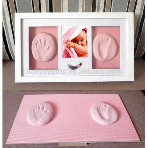 Wooden Baby Clay Frame Customized New Style Baby Photo Frame