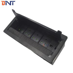 China Alloy Panel Brush Cover Desktop Socket Conference Room Table Power Outlets on sale