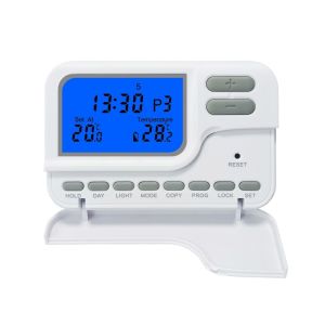 Riseem LCD Omron Relay 7 Day Programmable Room Thermostat with Keypad Lockout