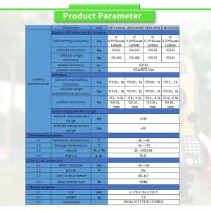UBTS1000Y GNSS/INS FOG Strategic Missile Guidance System with ≤0.03m/s Speed