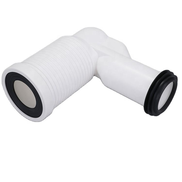 The Drain Valve Of The Bathroom Toilet Pan Connection Is Connected To The Bend