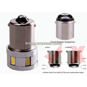 High Voltage Marine LED Spotlights Brake Light Epistar LED Chip PC Shell