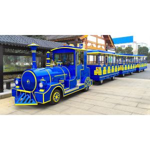 China 62 Seats Electric Trackless Train Trackless / Outdoor Tourist Train with Lithium Battery on sale