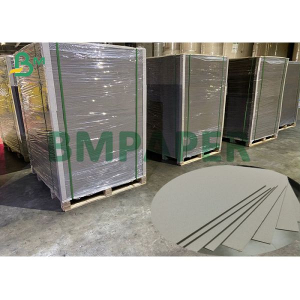 Quality 3mm Recyclable Light Gray Paper Board Toughness Strong Grey Cardboard In Sheet wholesale