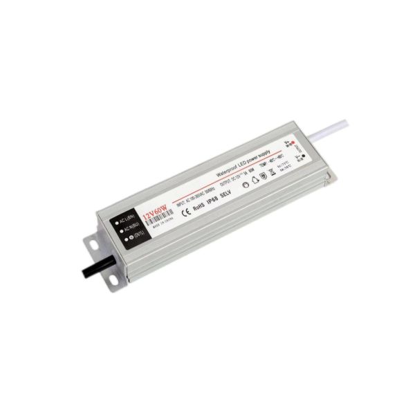 SAA ETL Certified 60W IP67 Waterproof Switching Power Supply​ 12V LED Driver
