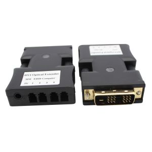 DVI optical Extender with 4xLC 2KM 1080P/60Hz for video conference LED Display