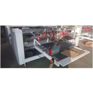 Easy to Operate Semi Automatic Two Pieces Folder Gluer Machine for Cardboard