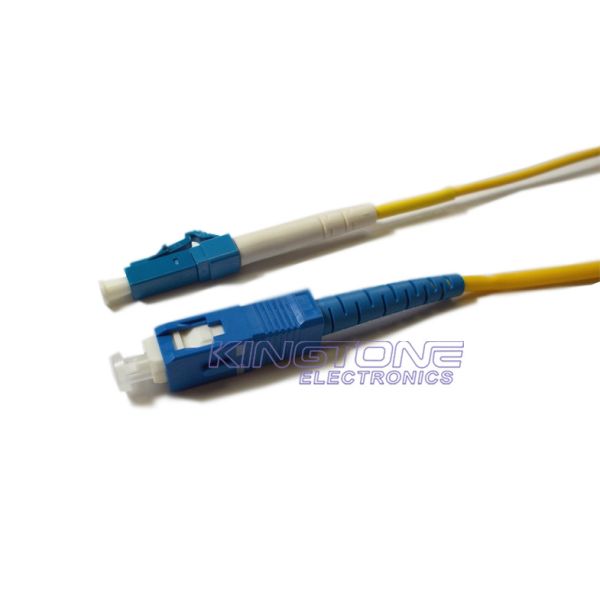 Quality SC to LC Fiber Optical Patch Cord , Singlemode 8.3 / 125 um Zipcord Cable wholesale
