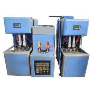 Cheap Advanced Semi Automatic Round Shape Plastic Bottle Making Machine Volume size 0.1-2L PLC MITSUBISHI for sale