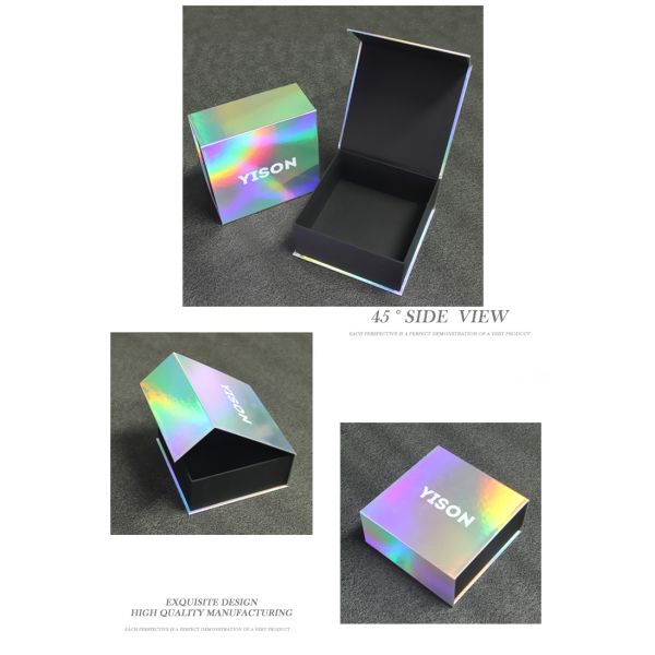 Luxury Hologram Printing Gift Boxes / Custom Holographic Packaging Box