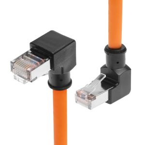 Alvin's Cables Cat6 Shielded RJ45 Cable 65.6ft Up Angle for PLC Robotics
