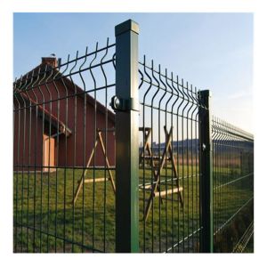Customized Steel Hot-Dipped Galvanized 3D Welded Wire Mesh Fence Panel at