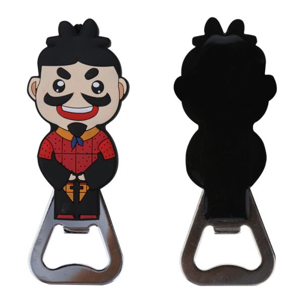 Quality Laser Engraved PVC Bottle Opener Soft Enamel Optional Dual Plating wholesale