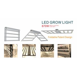 High PPFD 670W 2.7umol/J LED Grow Light