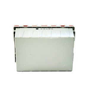 Silk Printing 600*400*265mm Plastic Nesting Container Crates for Reusable Moving