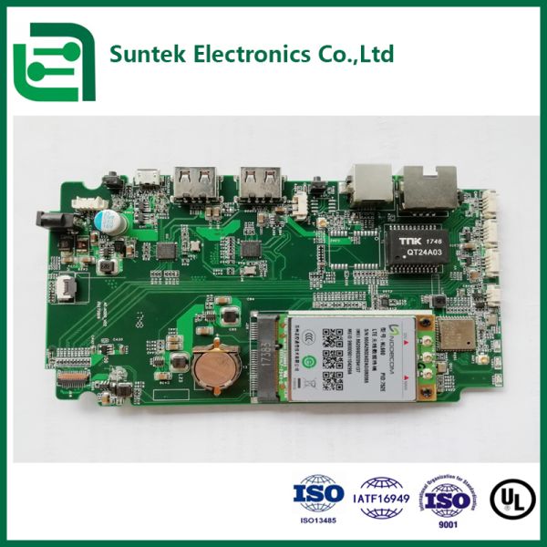 Turnkey PCB Assembly with 1.0mm/1.6mm/2mm/4mm Thickness 0.1mm Hole Min. and 1