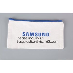 China Gold Printed Gift Organic Cotton Canvas Makeup Bag,Personalized Cosmetic Bag Makeup Tassel Bag Custom Canvas Pouch on sale