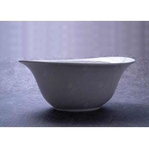 Porcelain Irregular Starter Deep White Soup Bowls 10'' 12''