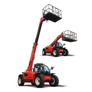 3 Ton 4 Ton Four Wheel Steering Telehandler Telescopic Boom Forklift with Side