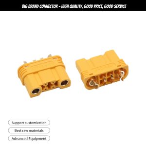 XT90S PCB Panel Mount Connector , Aircraft Plug Male And Female Connector For