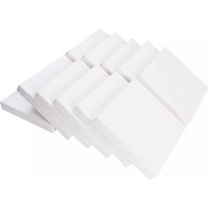 White Mini 6''x 6'' stretched painting canvas DIY Customizable Size For Painting