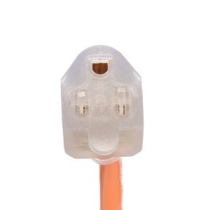 15 FT 12/3 Gauge LED Lighted End SJTW 15 Amp/125V/1875W Orange Outer Jacket