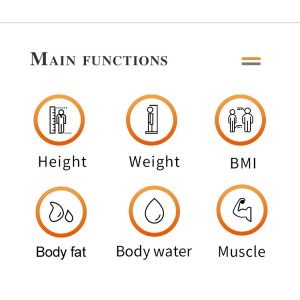 Ultrasonic Electronic Weight and Height Scale Digital Professional Body Fat BMI