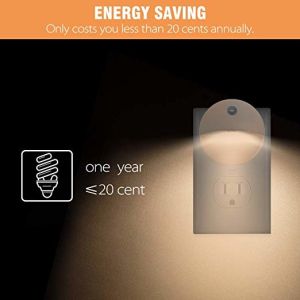 Warm White 0.5W AC120V Plug In Motion Sensor Light For Kids Energy Efficient